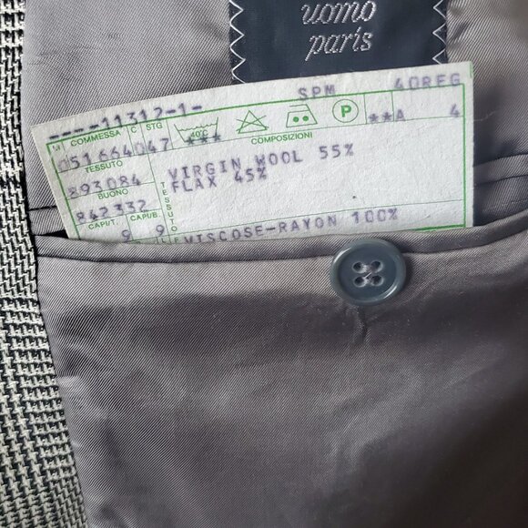 Vintage Ungaro Uomo Houndstooth Sport Coat - Picture 7 of 9